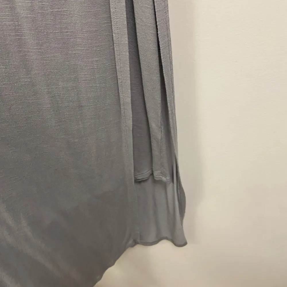 Juicy Couture grey tank dress w velvet around collar women’s large - Image 5