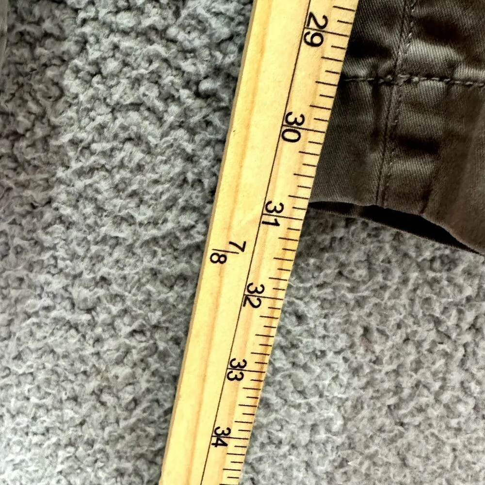 Y2K VTG Victoria Secret London Jeans Womens 6 gray Cargo Pants Low Rise Grunge - Image 5