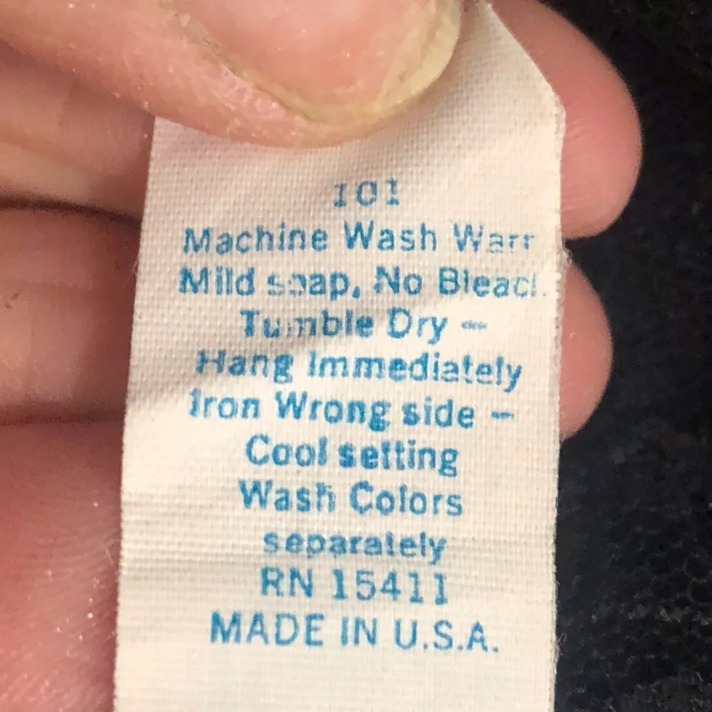 Vintage Black Pants Liners Size Medium - Image 9