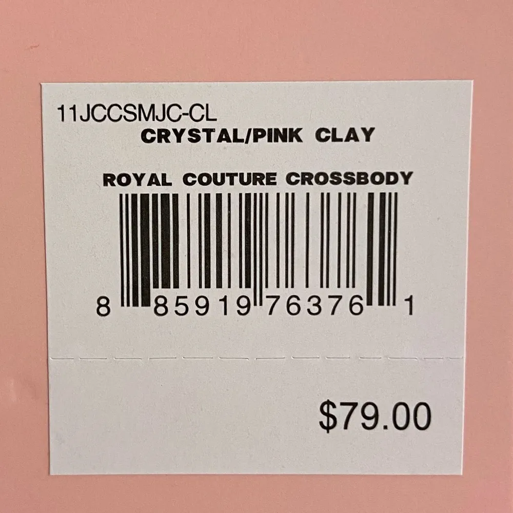 Juicy Couture royal couture crossbody quilted  in pink clay crystal NWT $79 - Image 10