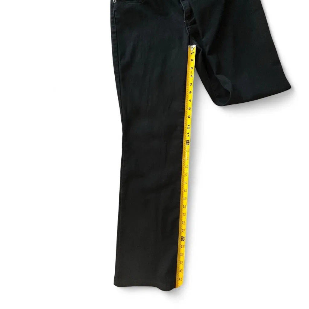 Used Chico’s Platinum Denim Black Straight Leg Jeans Women’s Size 0.5 - Image 4