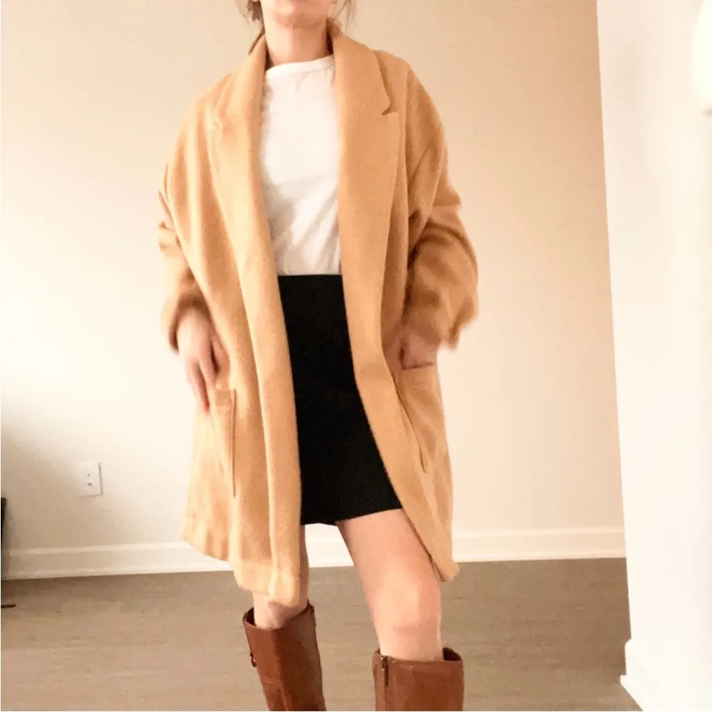 Cozy Tan Long Coat - Image 4