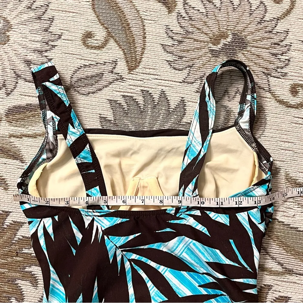 Miraclesuit Swimsuit Tropical Leaf Print One Piece 10 - Image 6