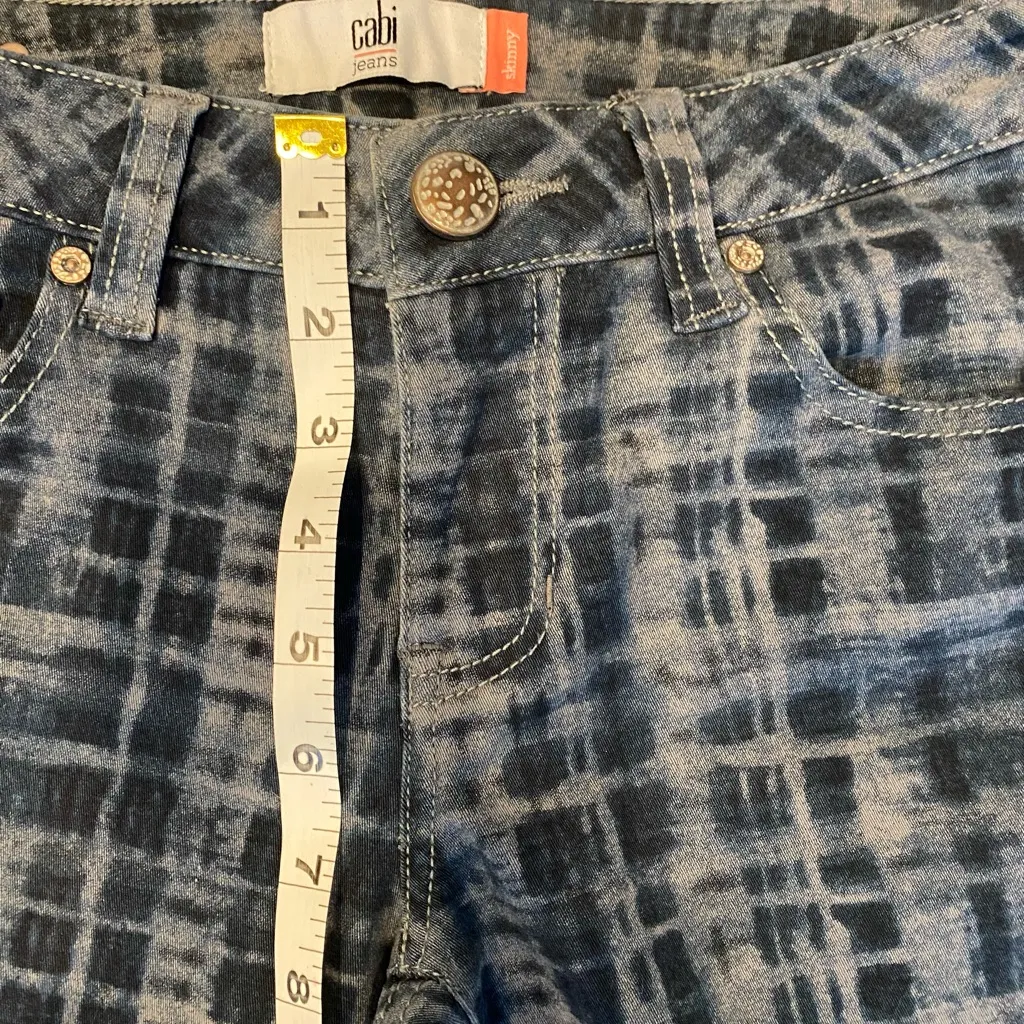 CAbi Style 3047 Blue Plaid Ankle Jeans - Image 7