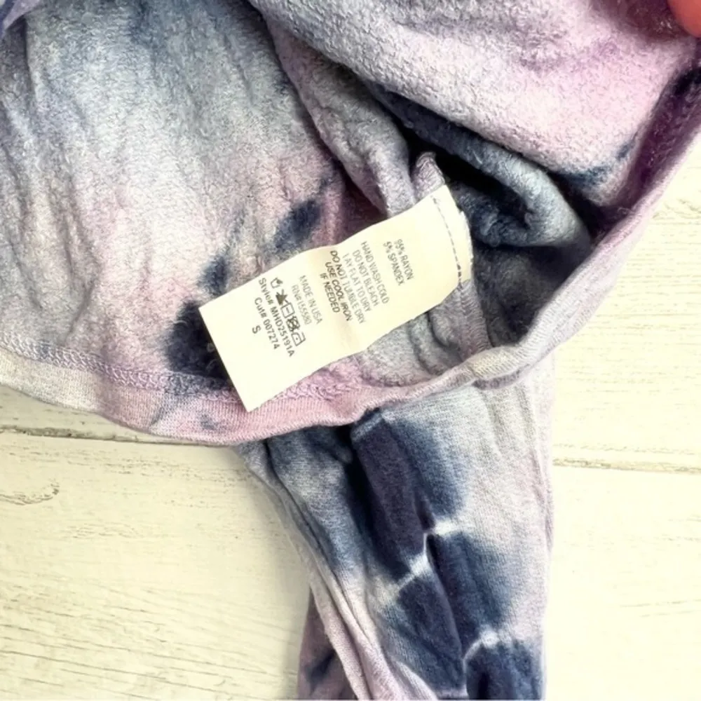 Vintage Havana Tie Dye Cropped Hoodie Size Small NWT - Image 3