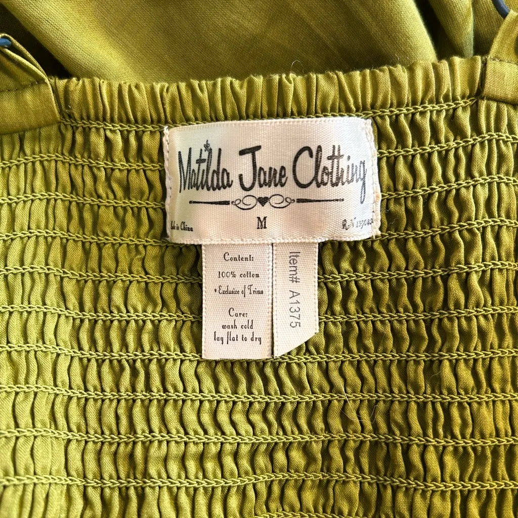 Matilda Jane Size Medium Good Hart Summer Breeze Asymmetrical Crochet Dress - Image 6