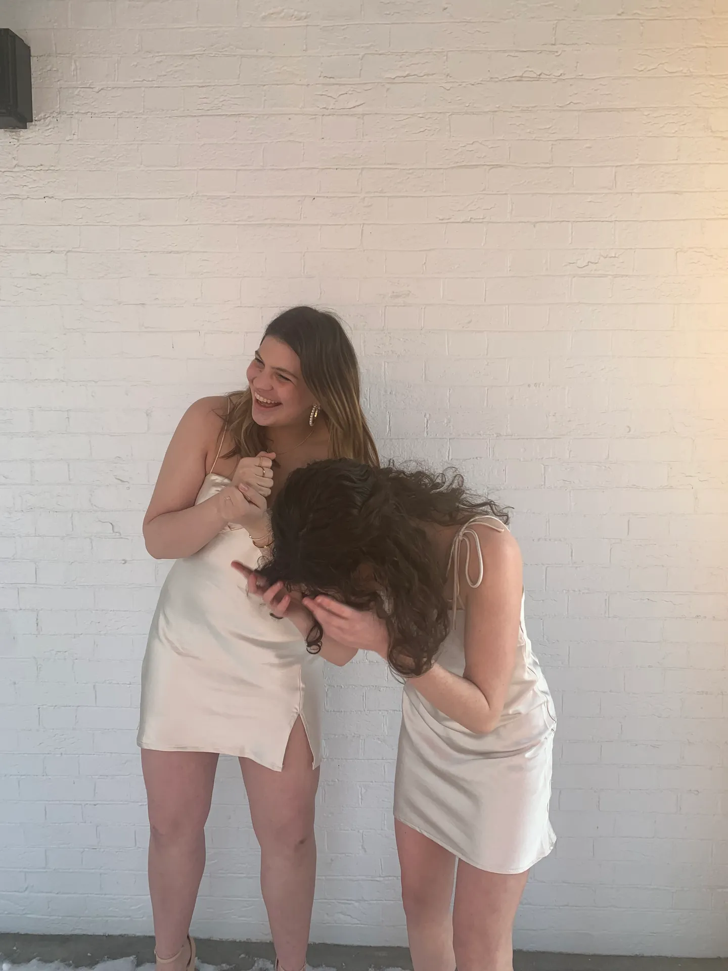 Silky Champagne Dress - Image 4