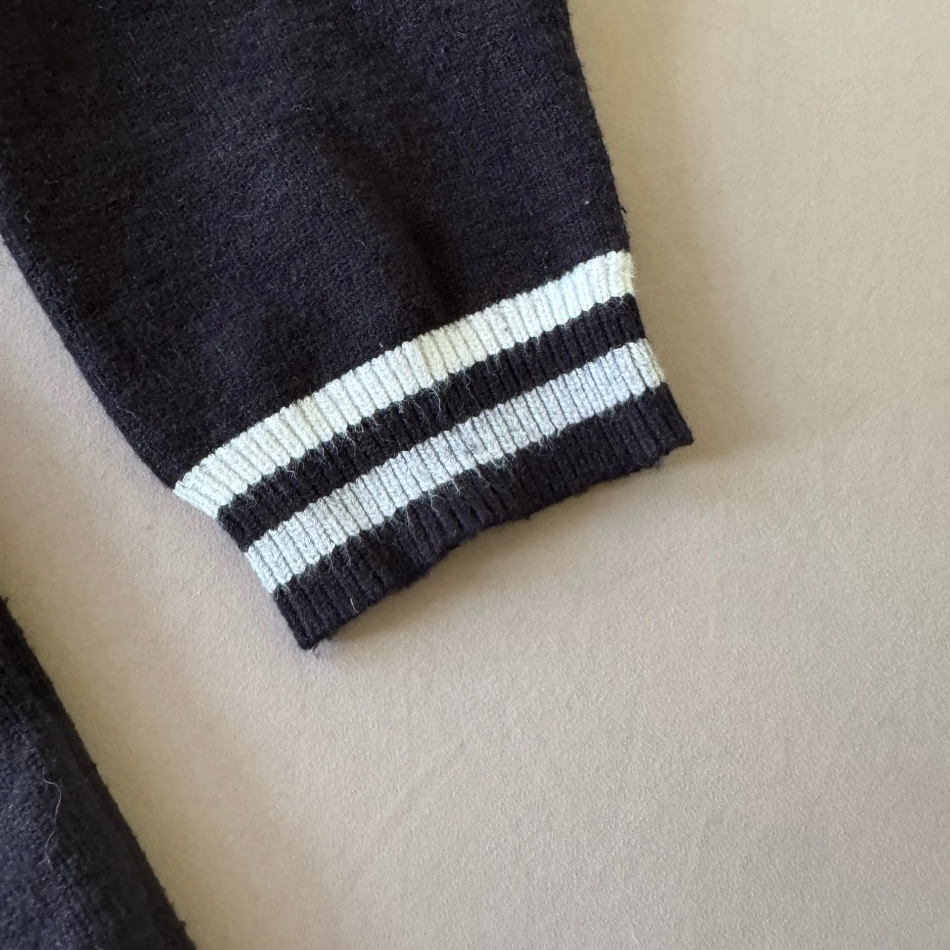 Yakira Bella Varsity Knit Sweater Dress Black - Image 7