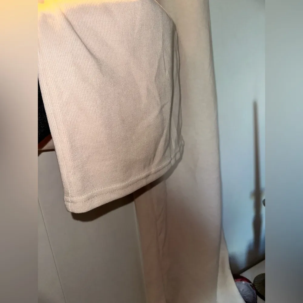 NWOT Listicle Cotton Knit Soft Comfy Wide Leg Sweat Pants in Ivory/Cream - Image 6