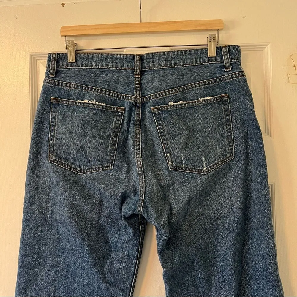 Reformation Fawcett High Waist Wide Leg Cropped Jeans Size 31 Celtic Wash - Image 7