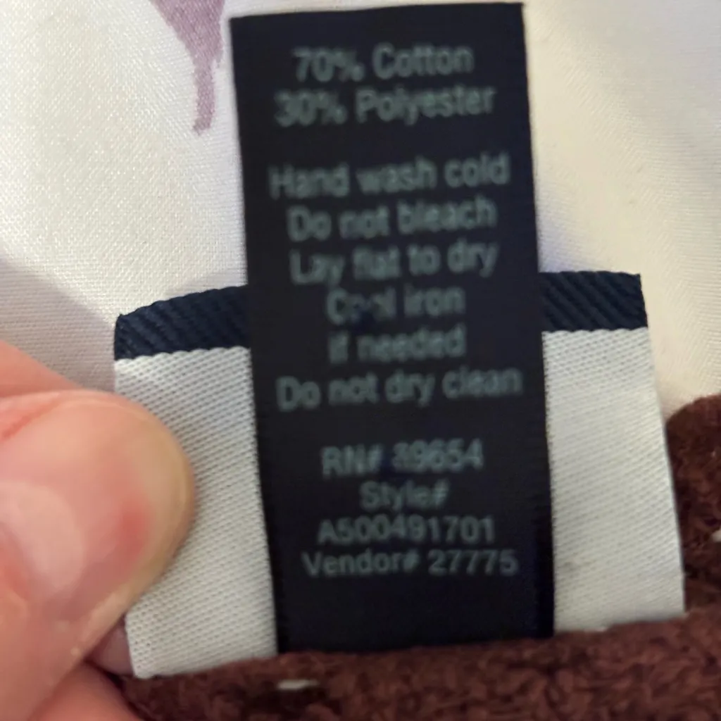 Daytrip Crochet Lace Top in Deep Brown - Image 3