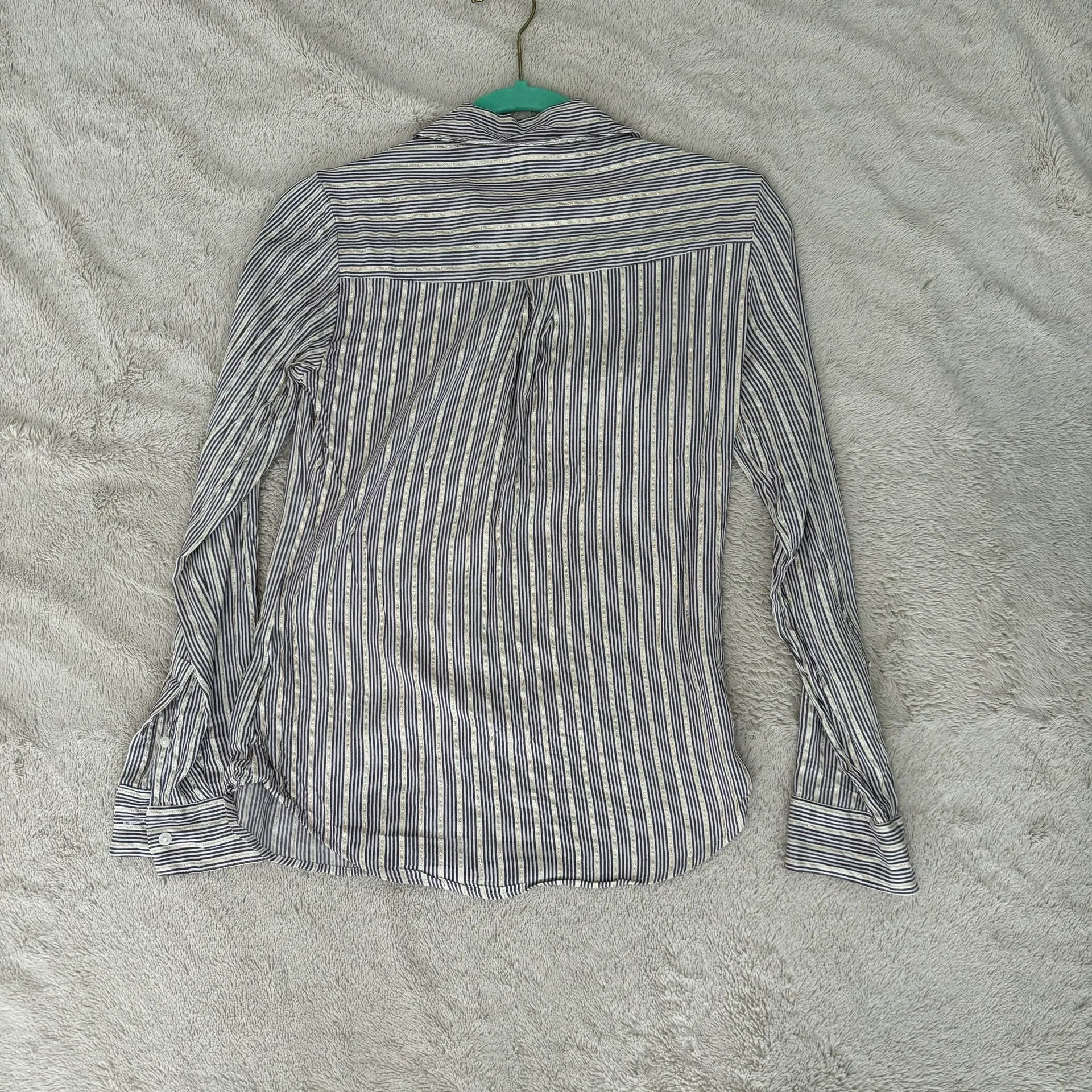 Purple Stripe Button Down Top - Image 2