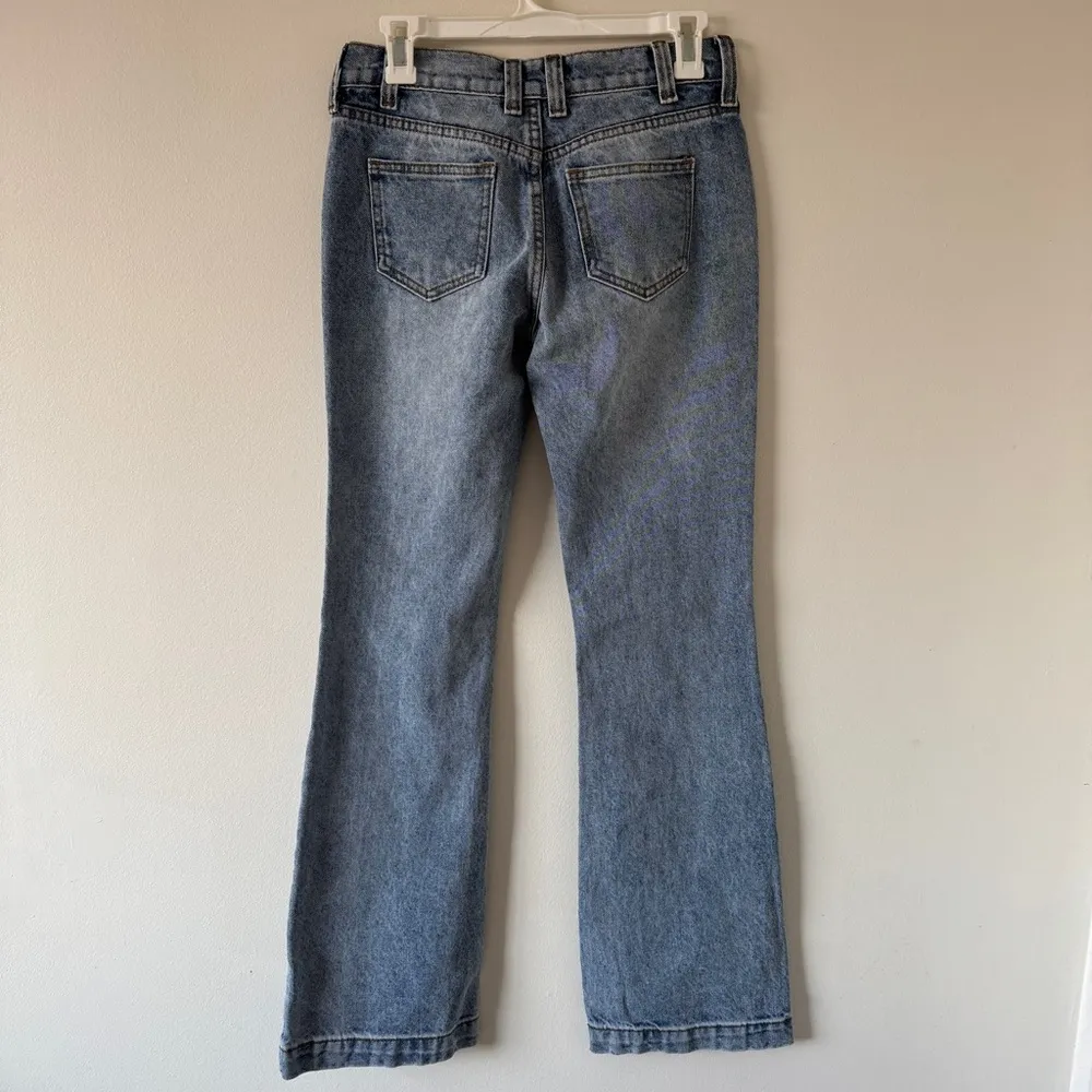 NWOT John Galt Brandy Melville Eleanor Lowrise Flare Denim Jeans Small - Image 5