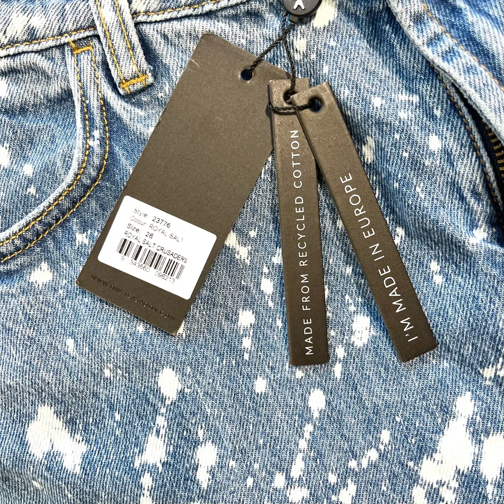 One Teaspoon Royal Salt Crusaders Barrel Jeans Size 26 - Image 15