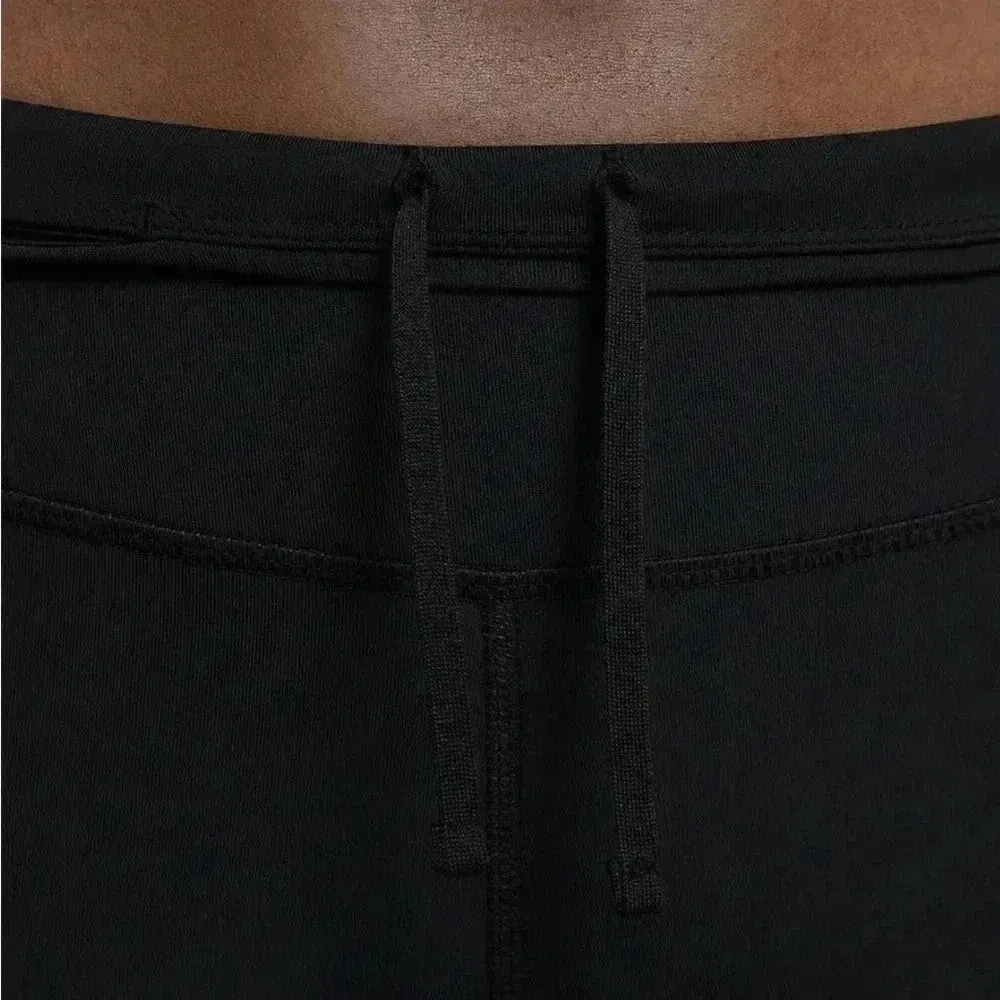 4/$25 Nike Fast Women's XS Mid-Rise Crop Running Leggings CZ9238 010 Black Sz XS - Image 5