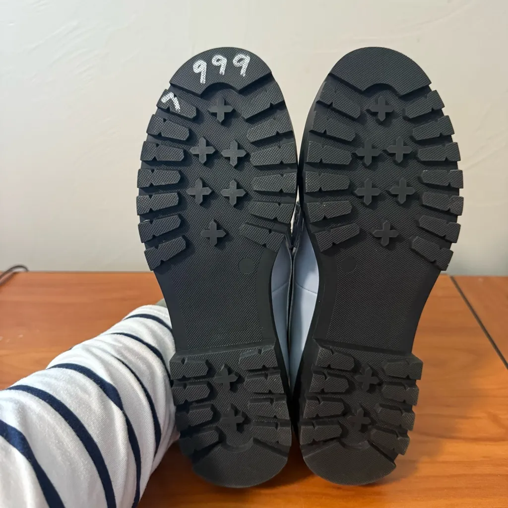 LOFT Lug Penny Loafer Powder Blue‎ Slip On Casual Business Office Career Work 7M - Image 5