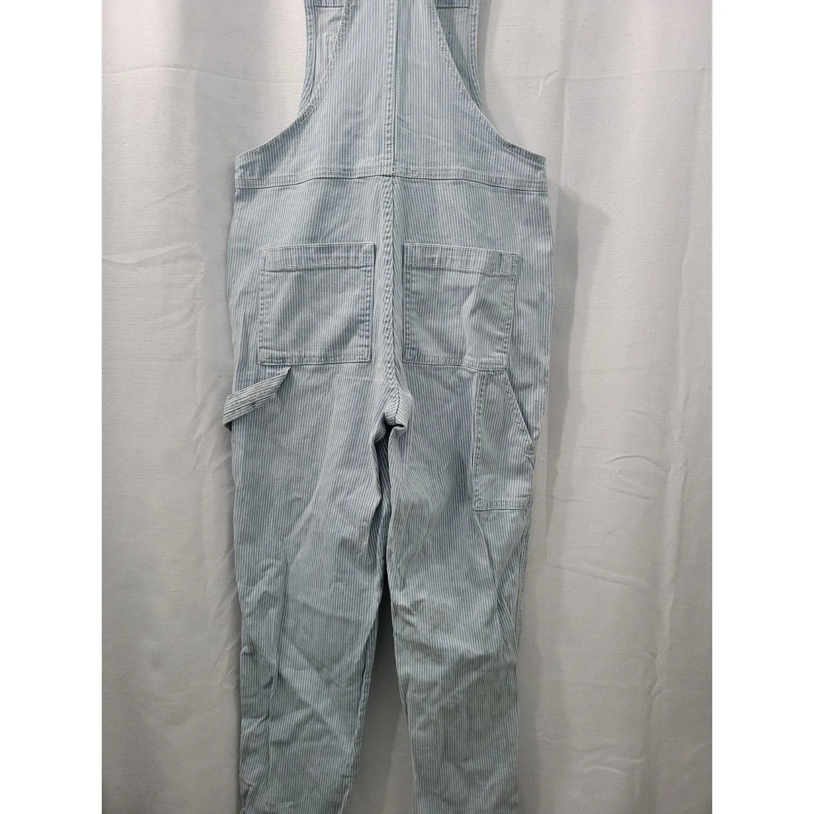 universal thread Women's Bip Overalls Striped Ligh Blue Size 00 - Image 5