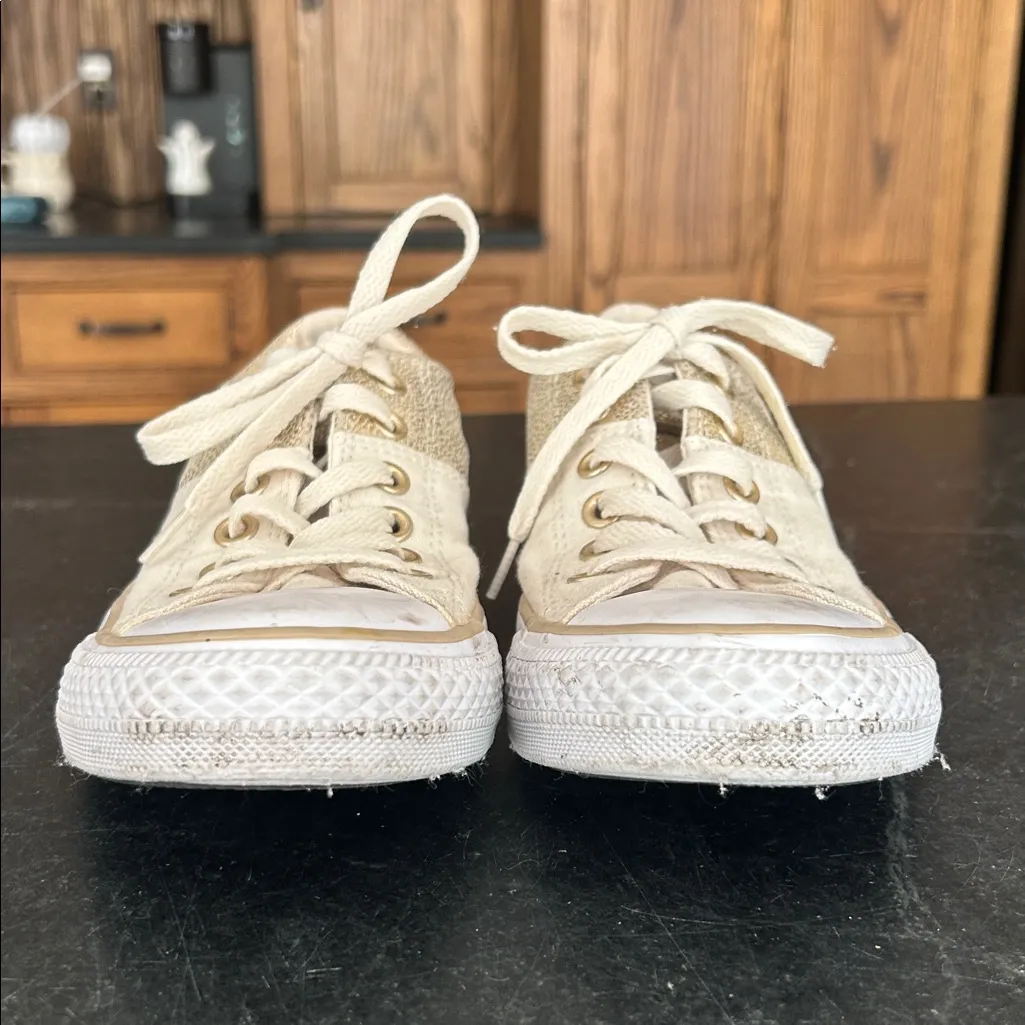 Converse Chuck Taylor All Stars Madison low top sneaker gold cream women’s‎ 8 - Image 3