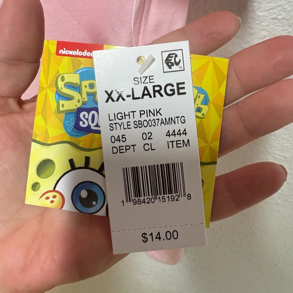 SpongeBob SquarePants Pink Graphic Tee Size XXL - Image 5