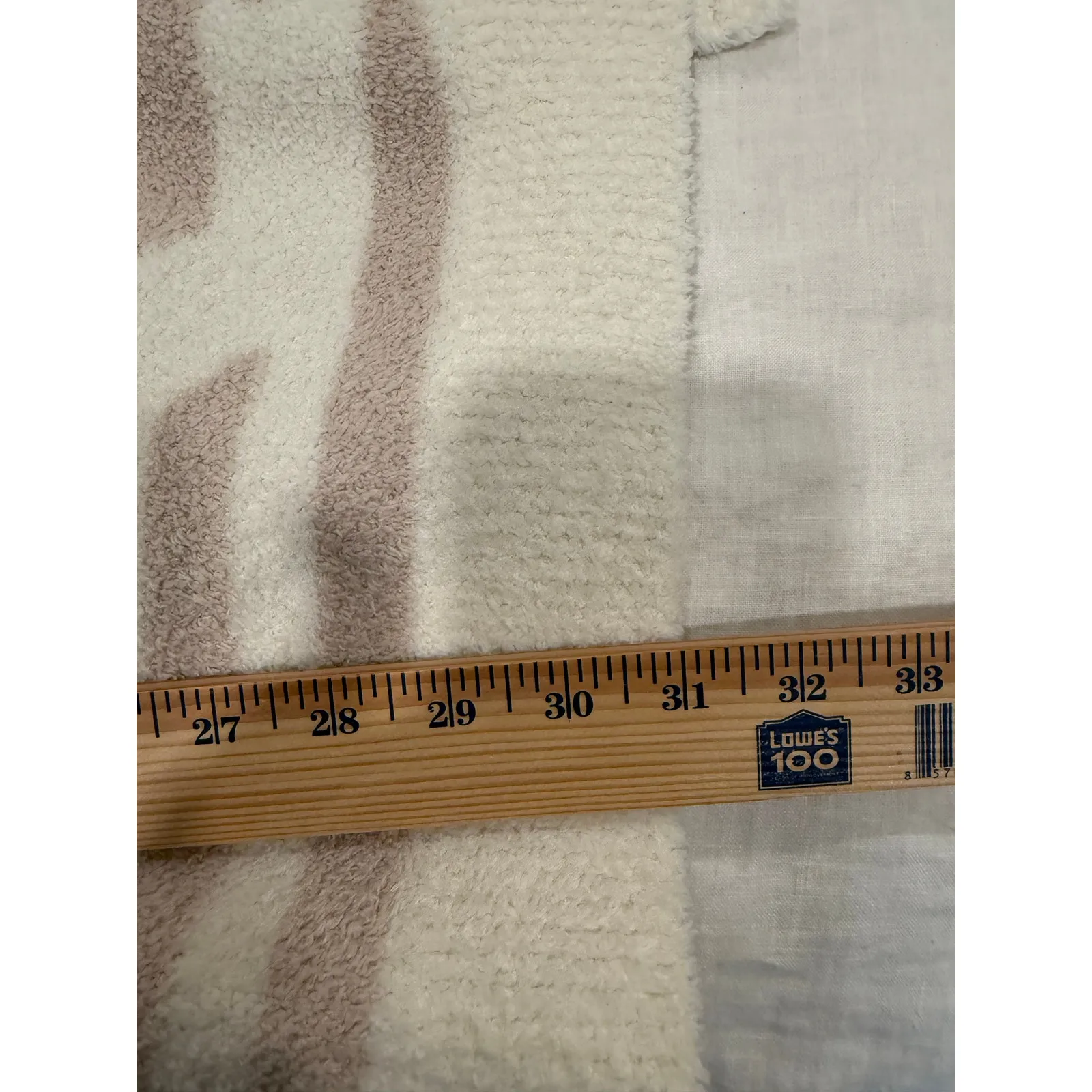 Barefoot Dreams CozyChic Cardigan Sweater Women's XL Cream Geometric Comfy - Image 10