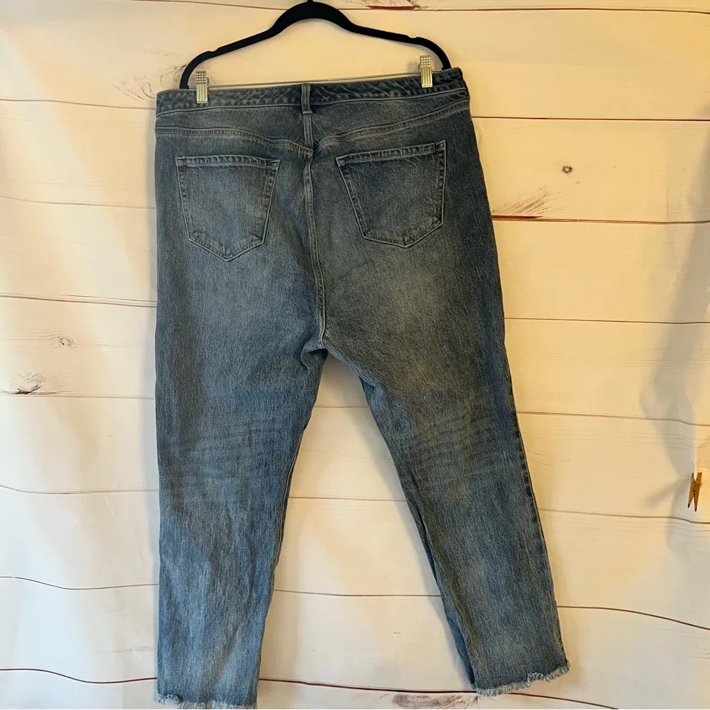 Torrid jeans 18R high rise straight raw  cuffs - Image 2