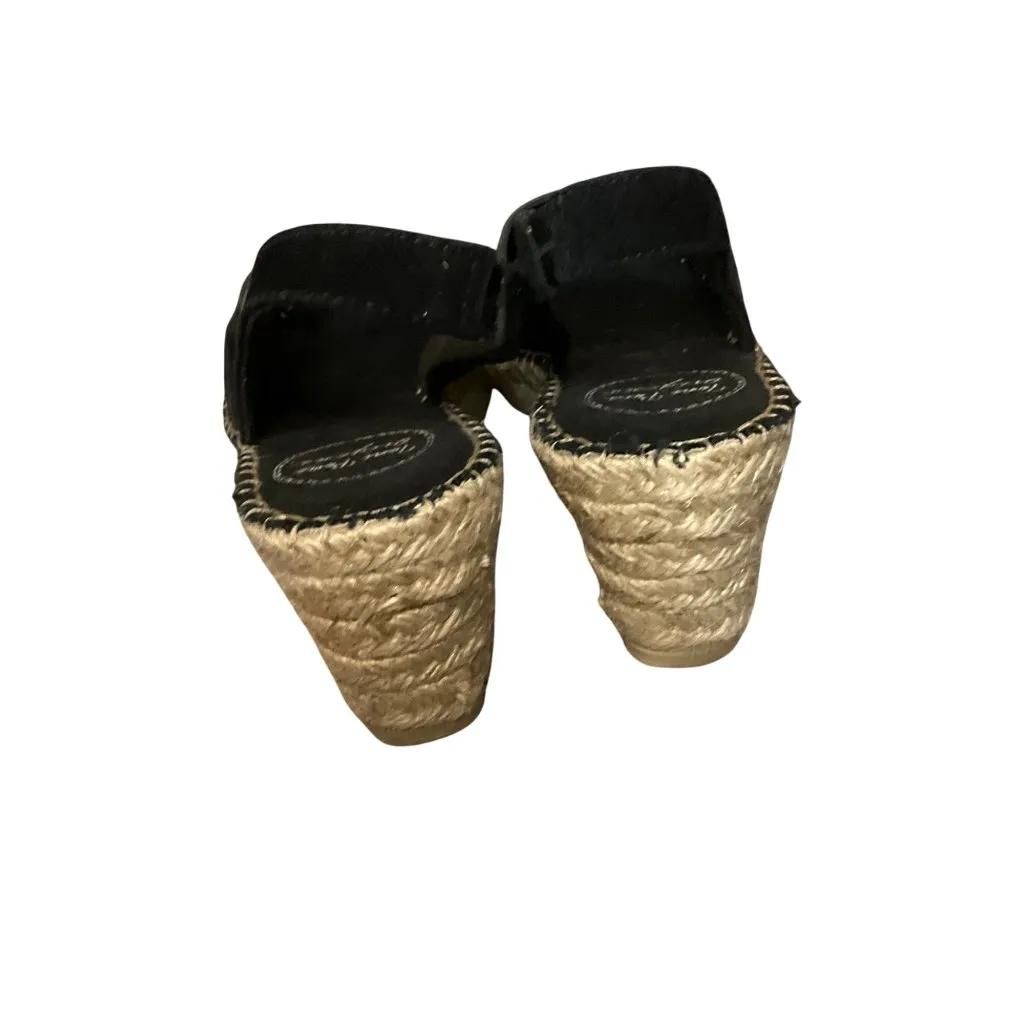 Toni Pons Originals Black Suede Slingback Espadrille Wedge Sandals Size 40 9 - Image 7