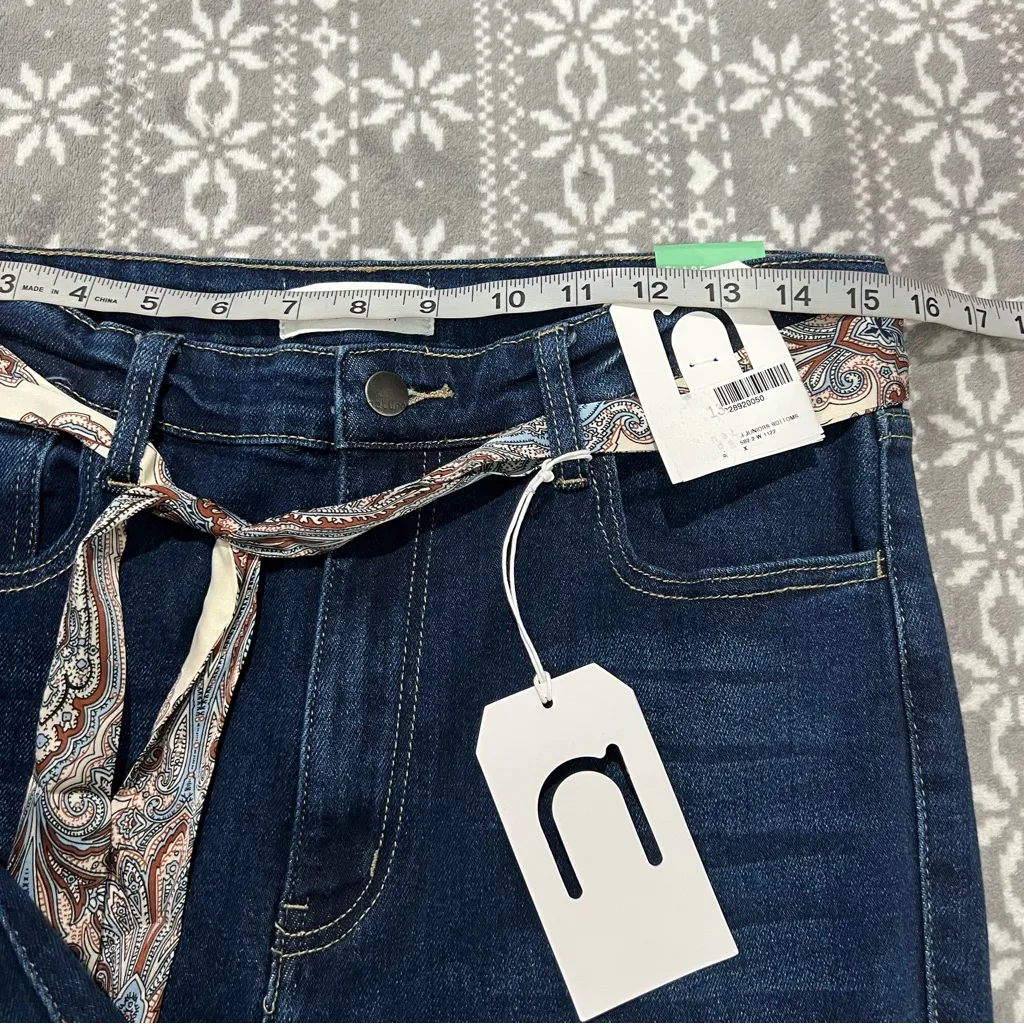 Nature‎ Denim Lexi High Rise Flare Jeans Distressed Size 13/30 - Image 13