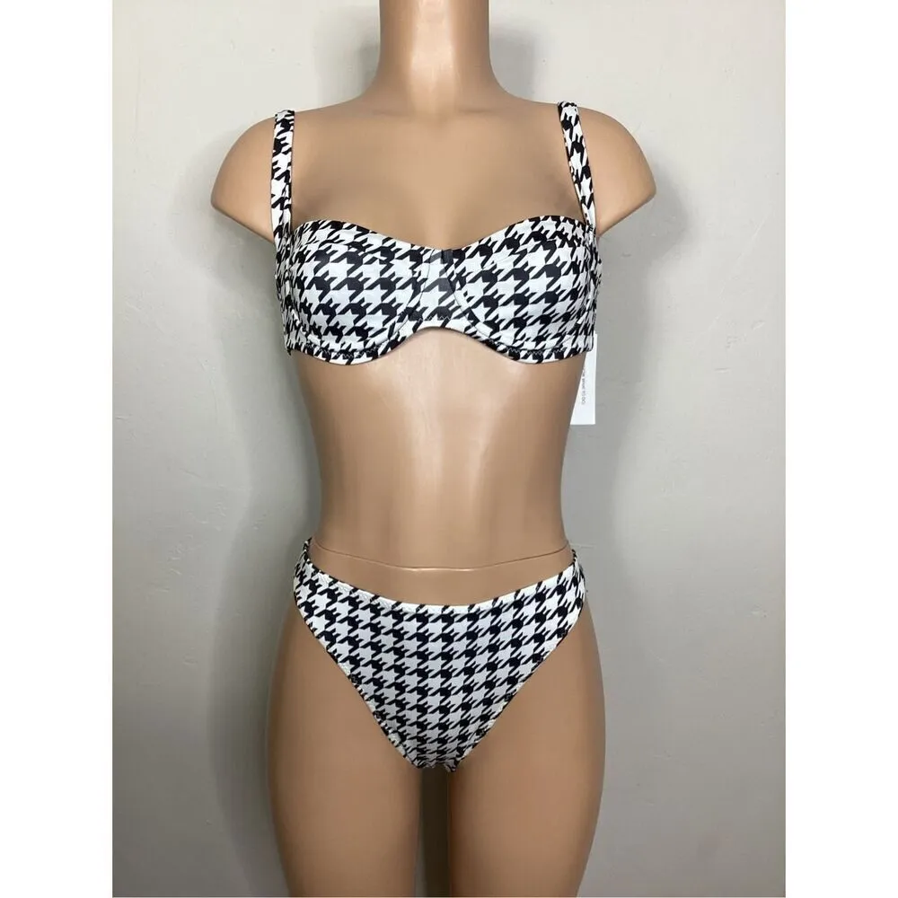 New SKIN BY SAME houndstooth bikini. Retails $220. S - Image 3