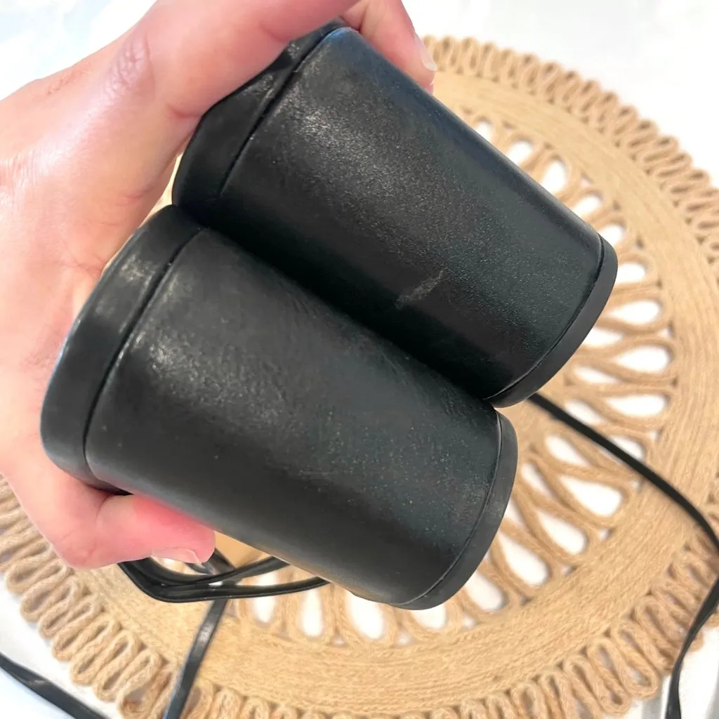 White Fox Boutique Black Faux Leather Strappy Lace Up Block Heels Size 9 - Image 8