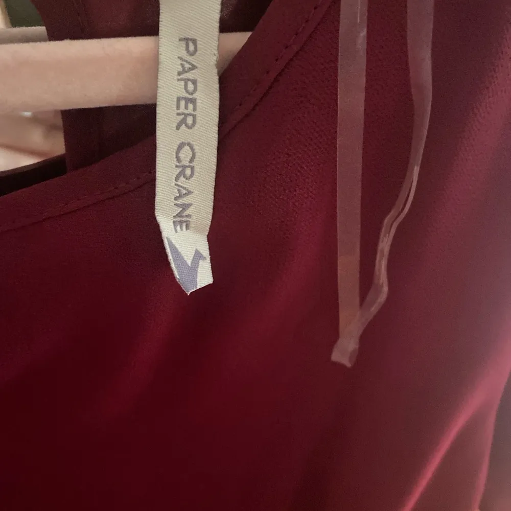 Anthro Paper Crane Burgundy Bell sleeve cut-out dress! Comes with FREE gift! - Image 5