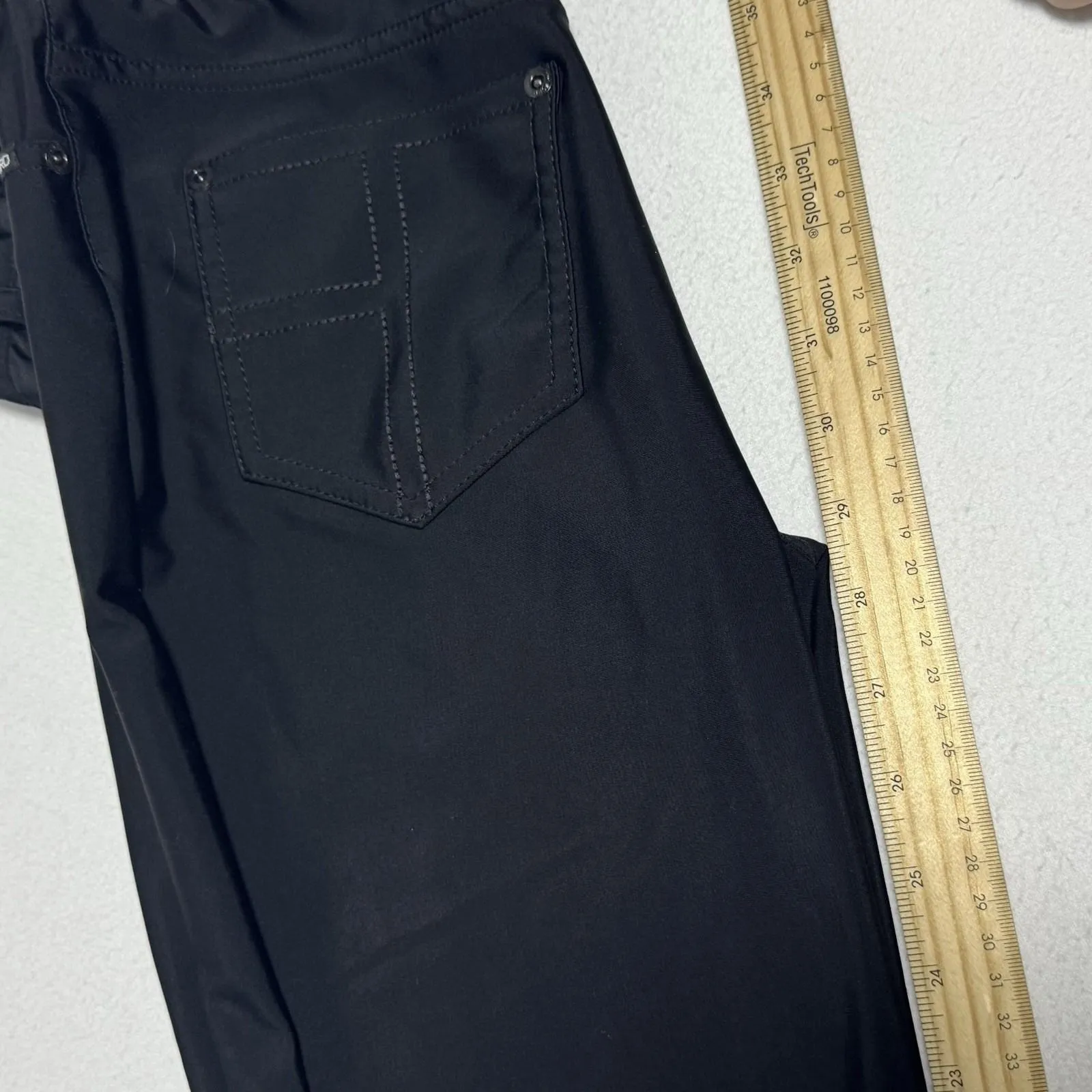 Tom Ford Black Women's Glossy Trousers Pants Size IT 40 US 4 Made In Italy - Image 9