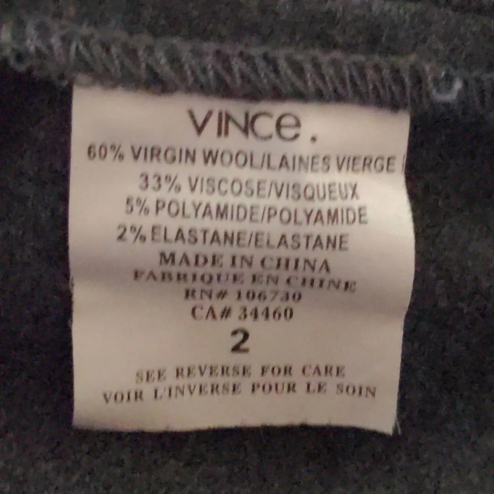 Vince Womens Pencil Skirt Gray Mini Stretch Wool Blend 2 - Image 7