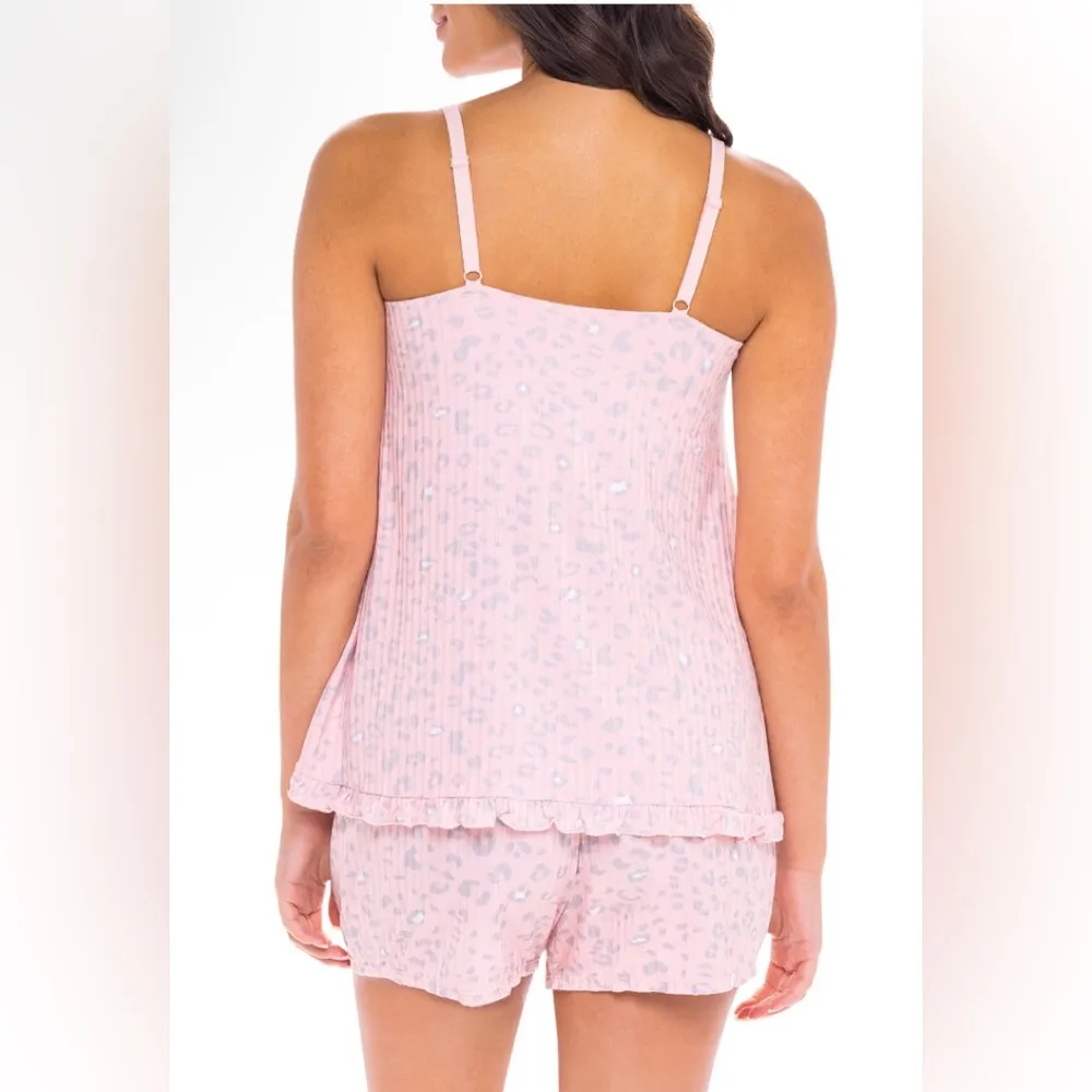 SECRET TREASURES Womens Henleys Nursing Sleep Pj Shorts Set Size S-M Peach New - Image 5