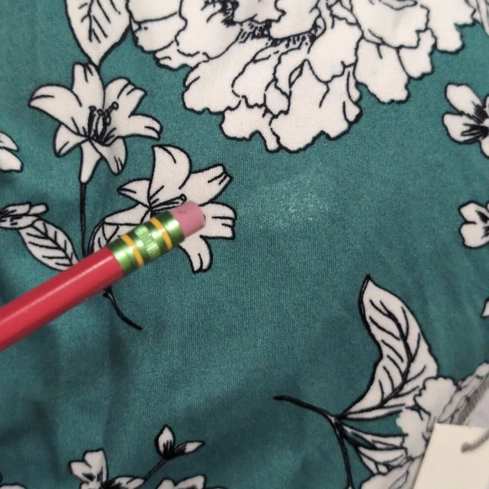 NWT Nine Britton Floral Print Short Sleeve Scoop Neck Maxi Dress Size 3X FLAW - Image 5