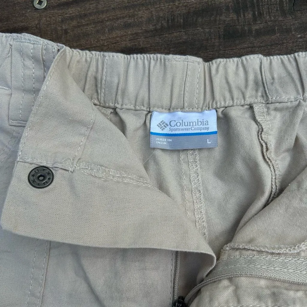 Columbia PFG Sportswear Cotton Tan/Beige Cargo Shorts - Image 5