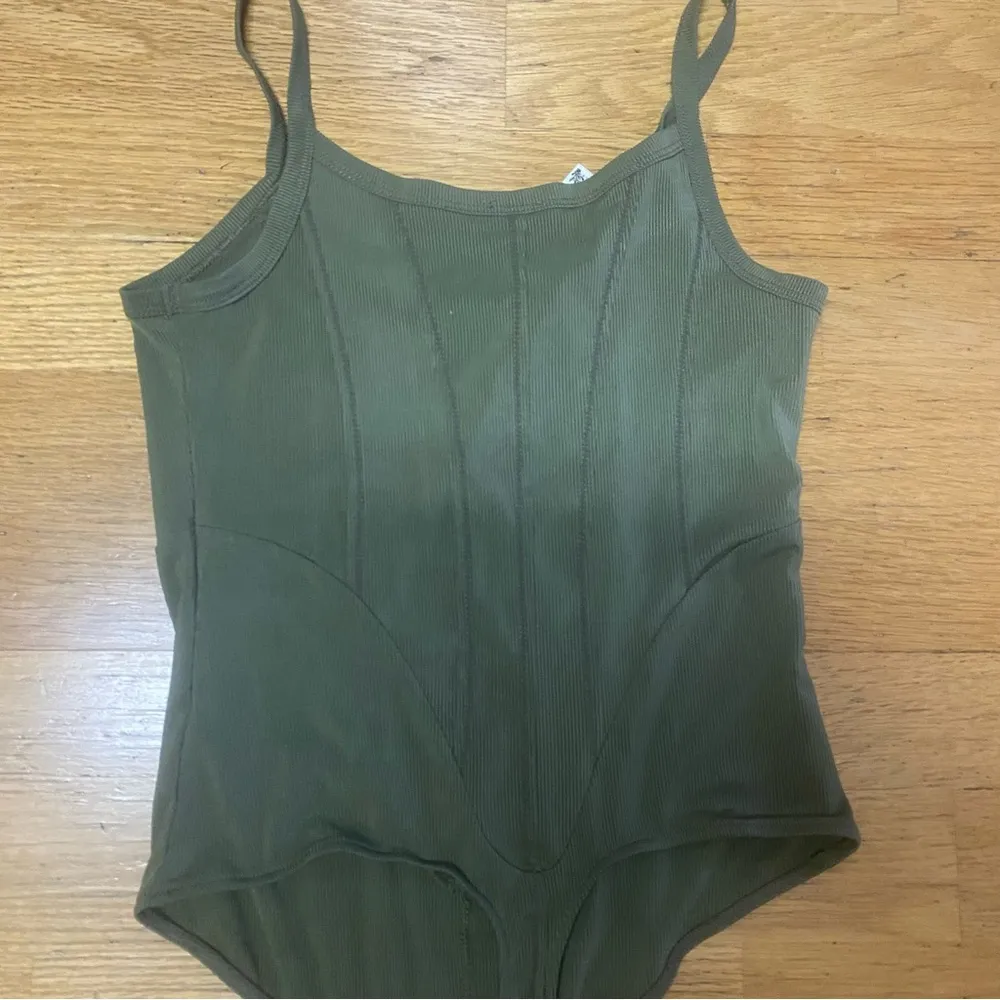 Free People Intimately Free Ribbed Corset Style Preppy Goth Thong Bodysu… - Image 4