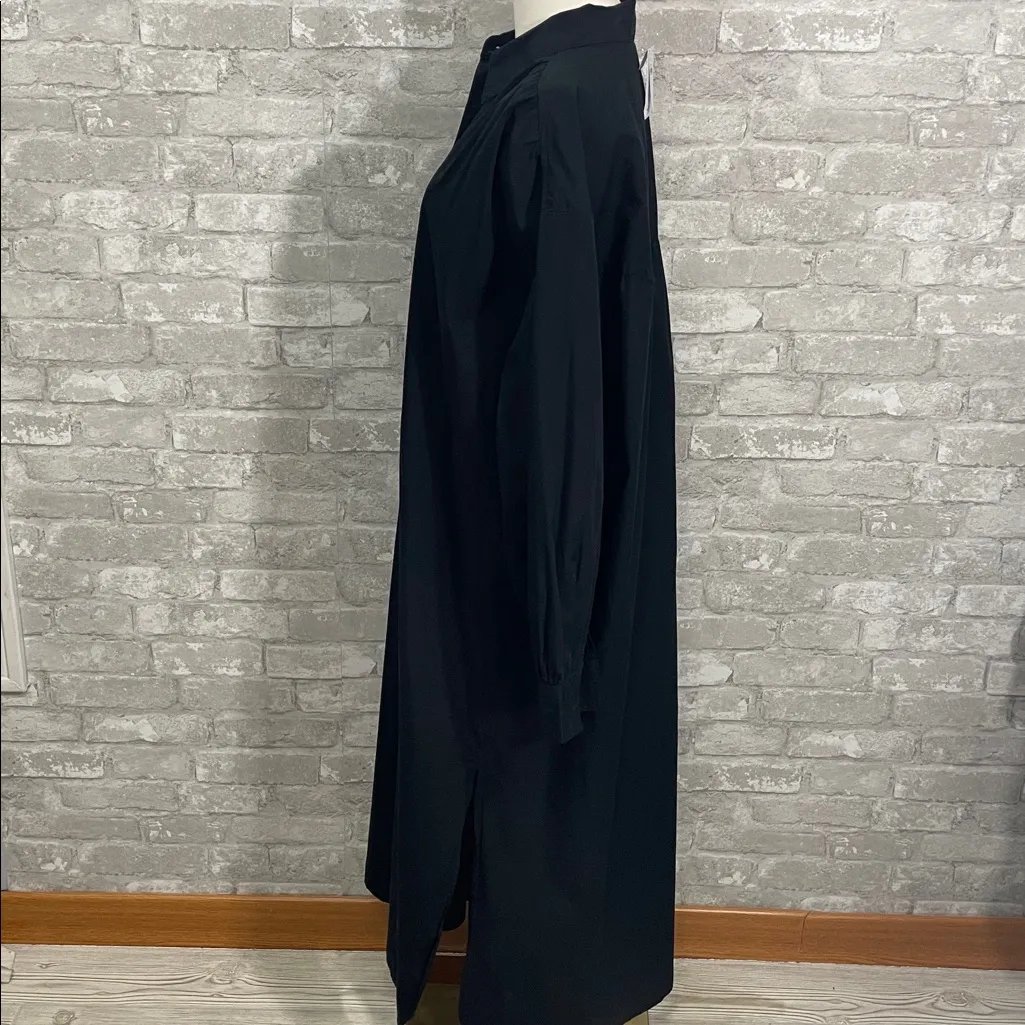 Banana Republic Black Cotton Poplin Shirtdress Dress - Image 5