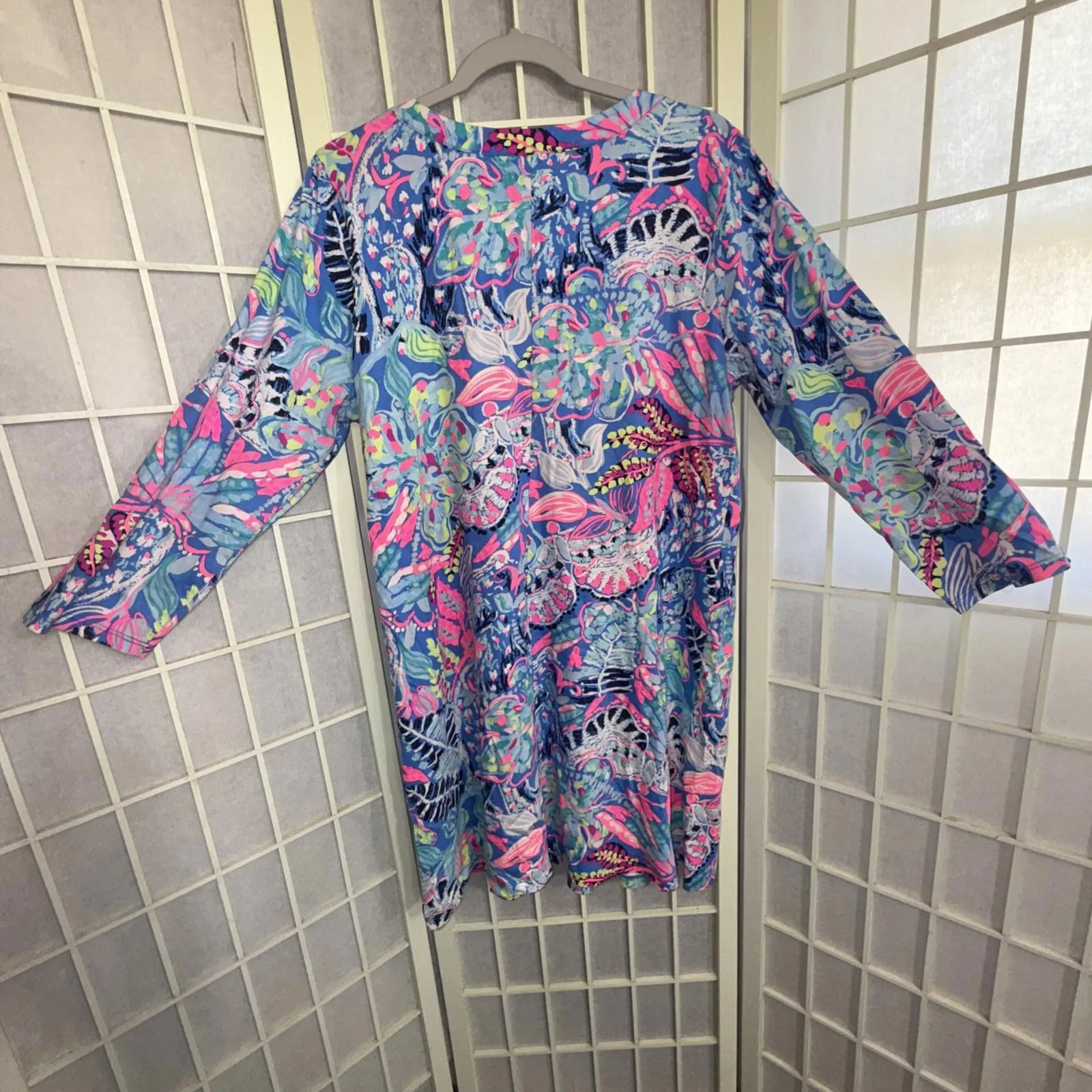 Lilly Pulitzer Amina Fantasy Garden Preppy Designer Floral Dress Size XL - Image 5