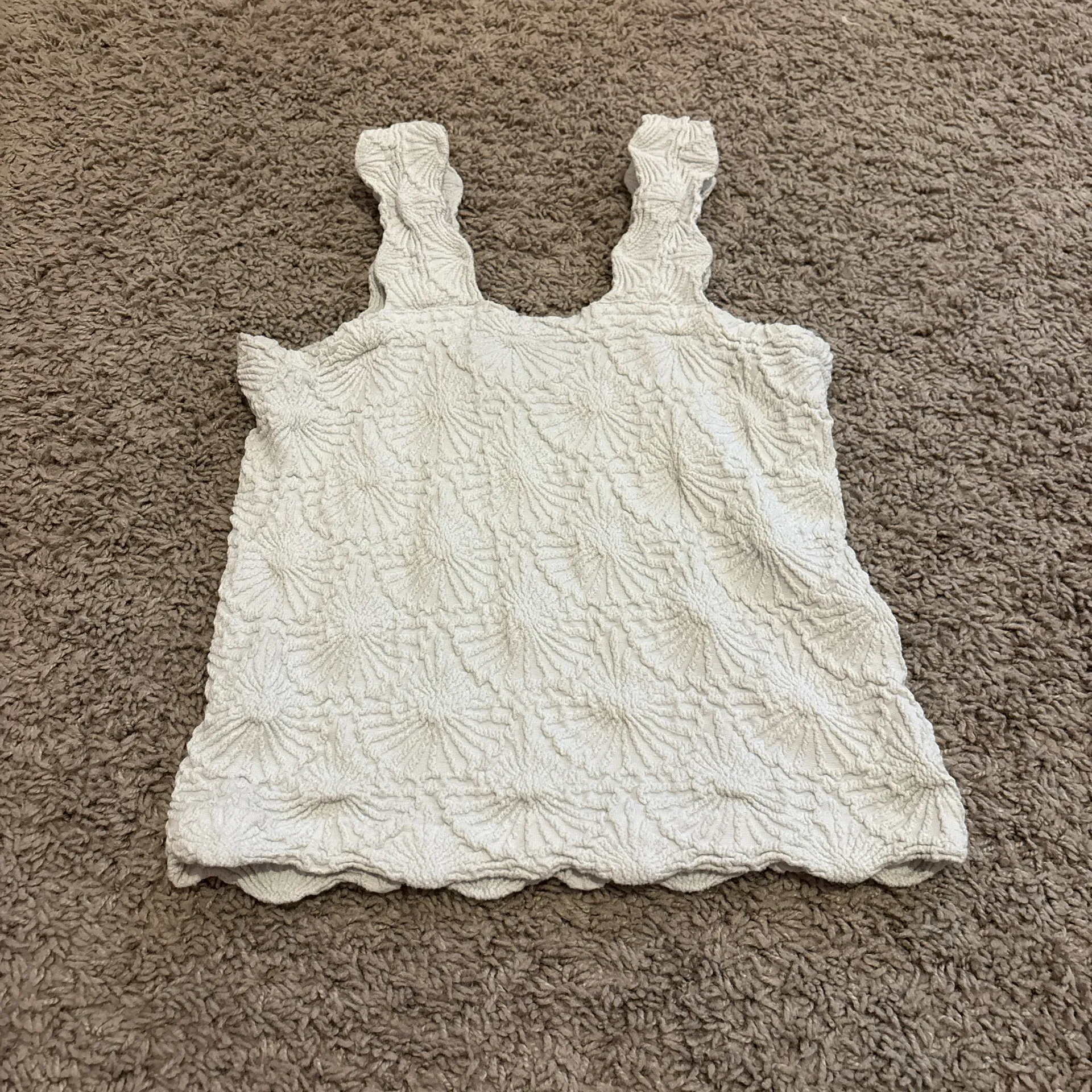 White Flower Tank Top - Image 3