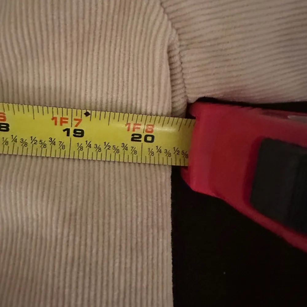 Ralph Lauren Cream Corduroy  Double Breasted Pea Coat Jacket Sz M  100% Cotton. - Image 13