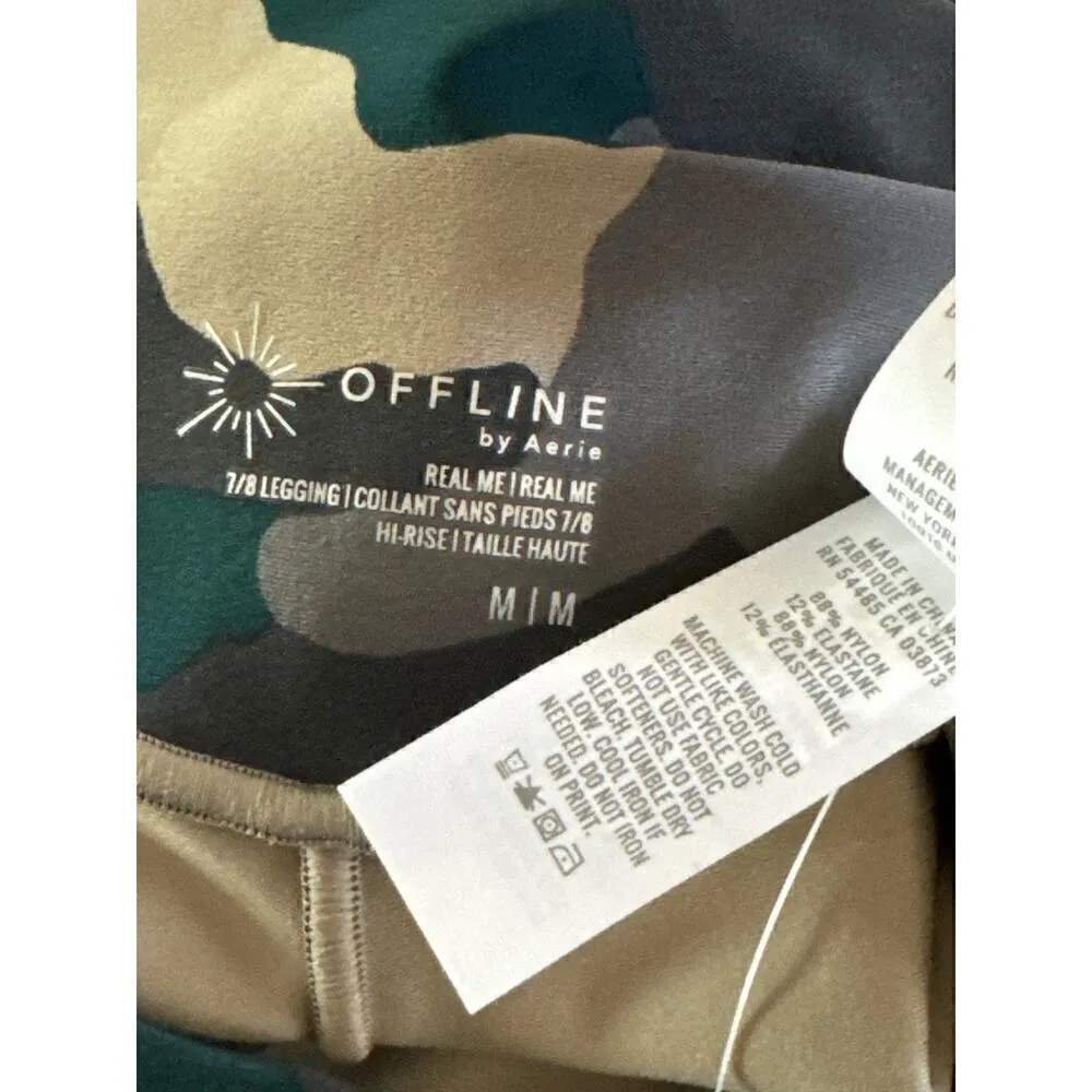Offline By‎ Aerie Real Me 7/8 Hi Rise Legging Camouflage Medium NWT - Image 8