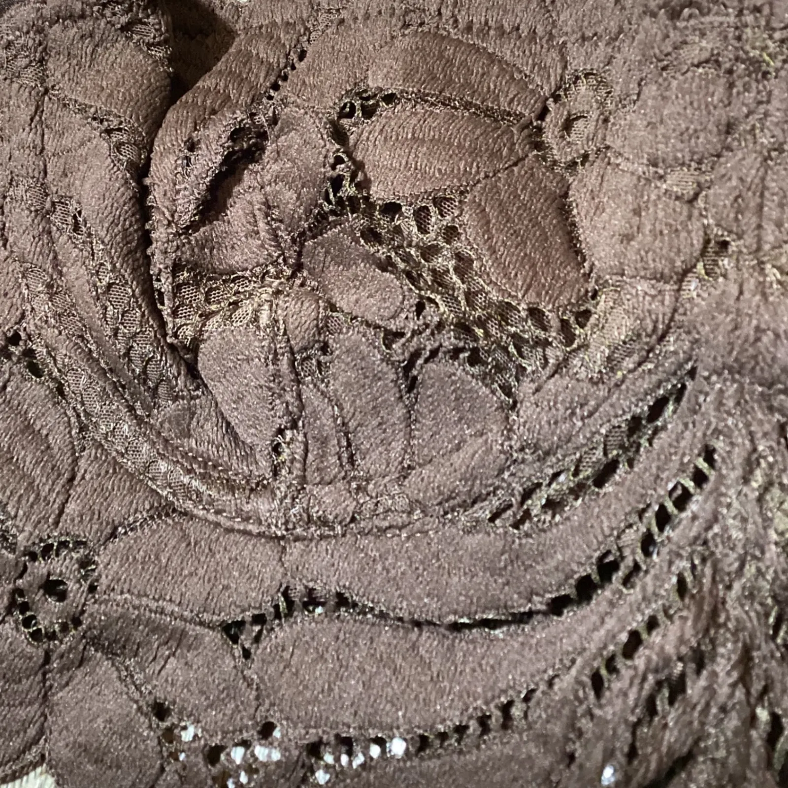Aerie Brown Lace Balconette‎ Bralette Bra 32B New With Tags - Image 8