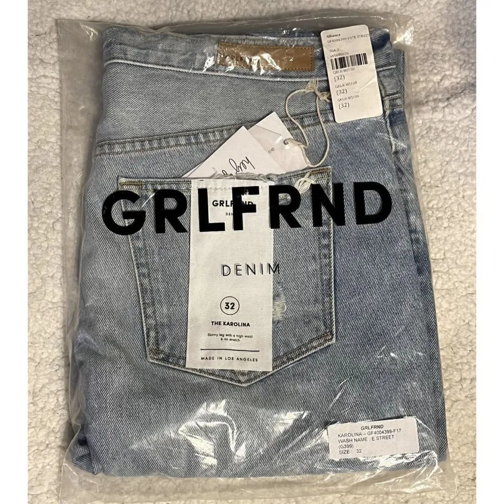 NWT GRLFRND x Revolve Karolina High-Rise E Street Distressed Skinny Jean Size 32 - Image 8