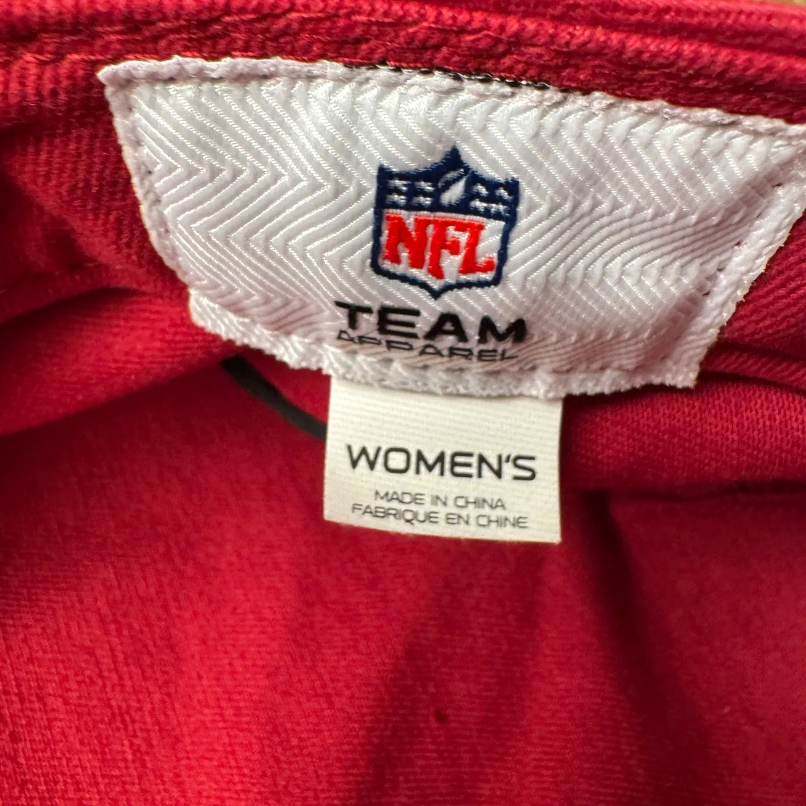 NFL‎ Washington Redskins Womens Red Military Cap Hat Sequin Logo Adjustable - Image 2