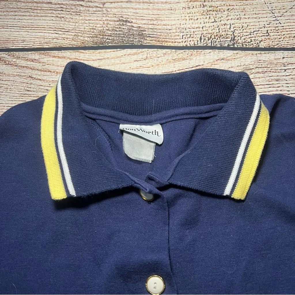 Vintage 90s BonWorth Embroidered Sail Boats Button Up‎ Shirt Women’s XL Nautical - Image 6