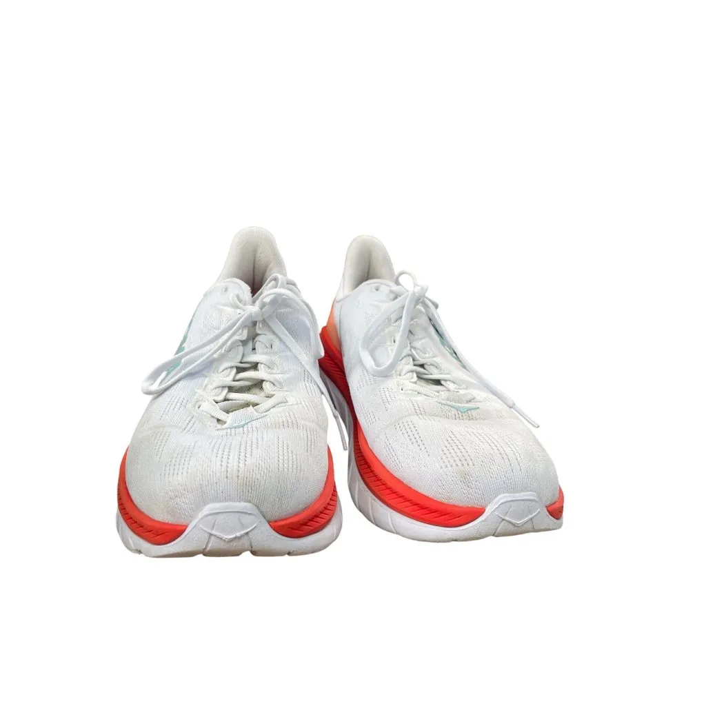 Hoka One One Mach 4 Womens White Red Running Shoes sneakers size 10B sku 8829 - Image 5