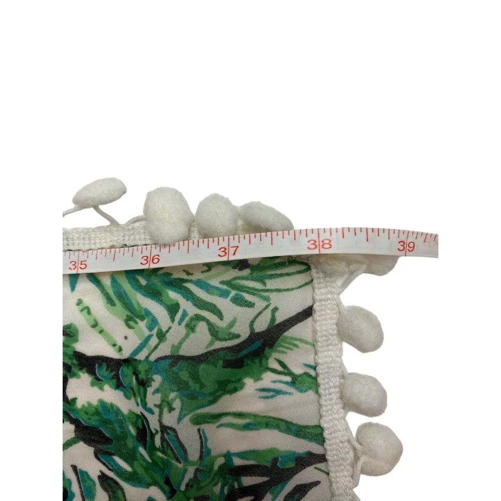 NEW Boohoo Women's Chiffon Tie Waist Beach Sarong Palm Tassel NWT 38x40‎ - Image 5