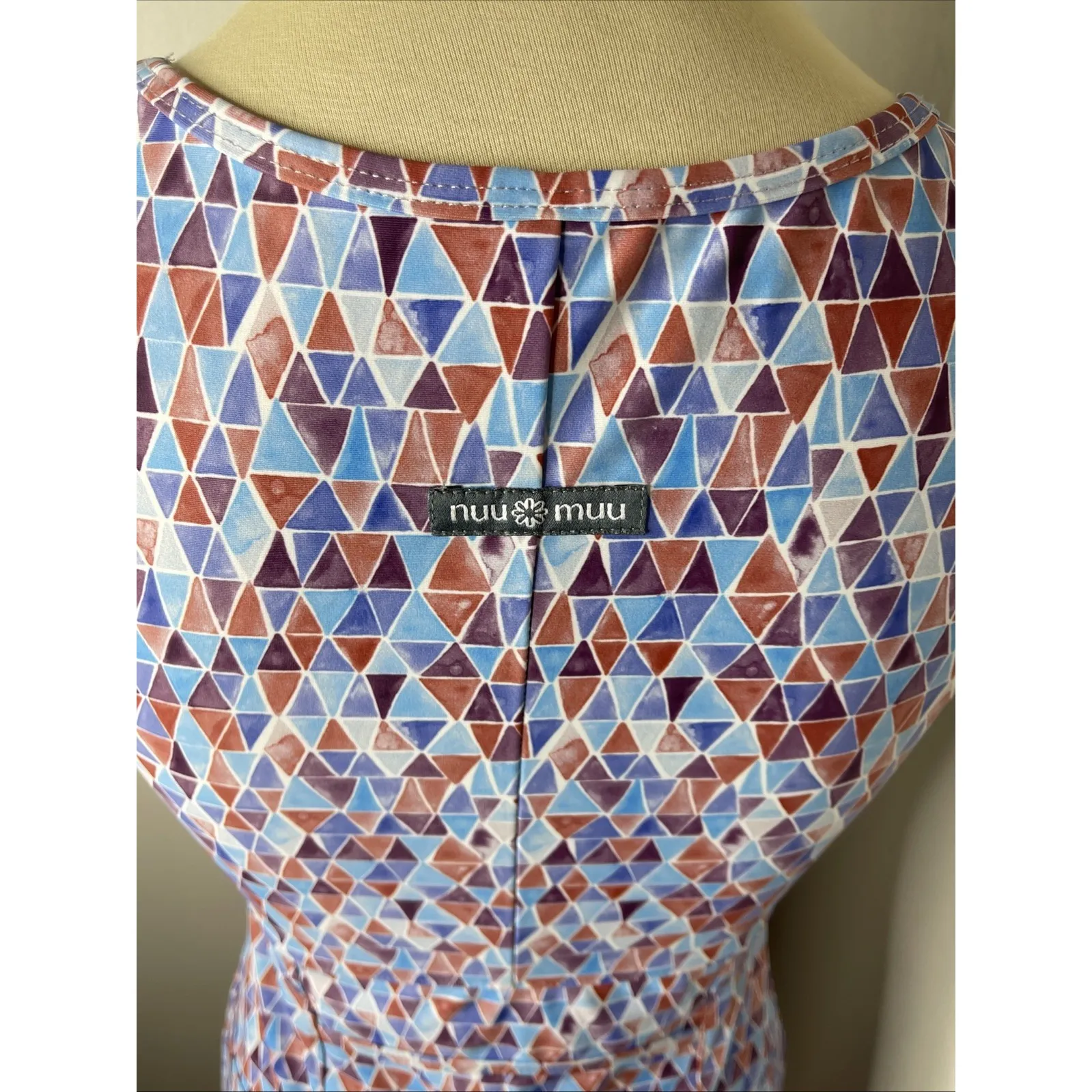 Nuu Muu Key Hole Sleeveless Athletic Activewear Dress In Purple‎ Triangle XS Purple - Image 8