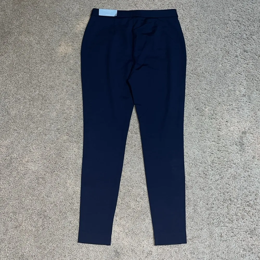 Chico’s Ponte Faux Leather Front Ponte Back Leggings Fashion Ink Navy Blue 0 / 4 - Image 5