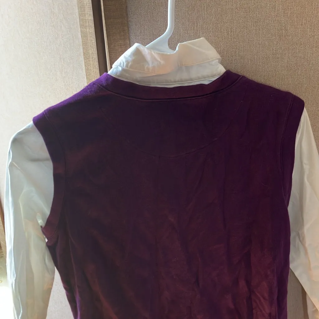 FINAL MARKDOWN Denim&Co Classic White Top with attached vest small - Image 7